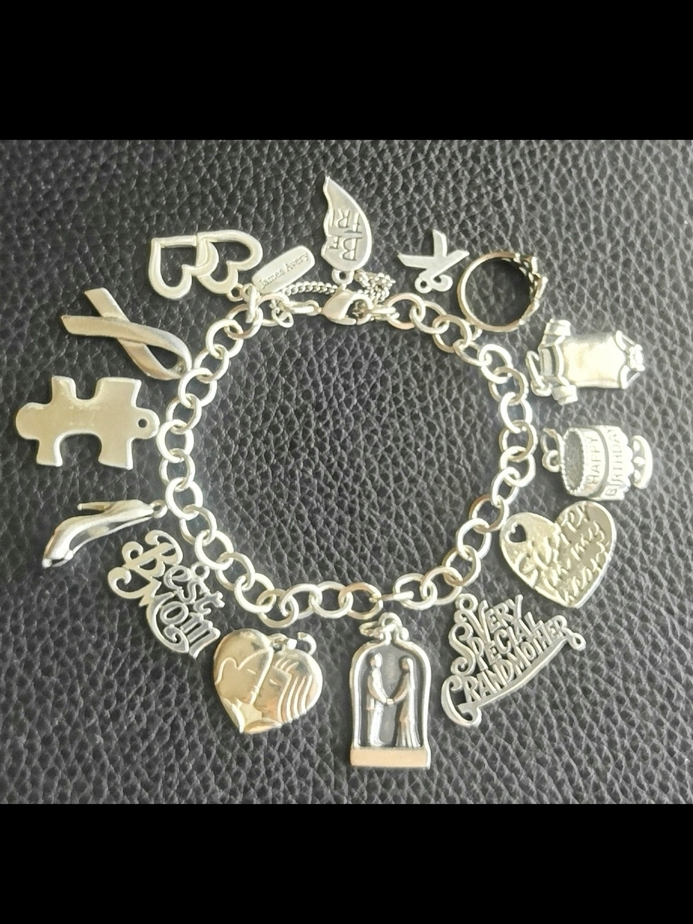 AUTHENTIC JAMES AVERY BRACELET 7.5 & 14 PENDANTS
